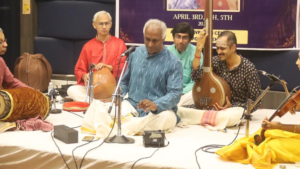 Hemmige S. Prashanth’s concert was rooted in 
K.V. Narayanaswamy’s bani